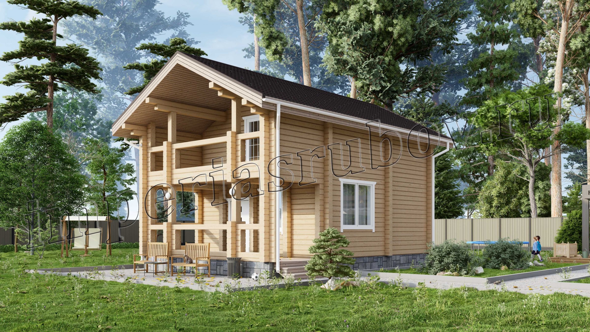 Дом с мансардой